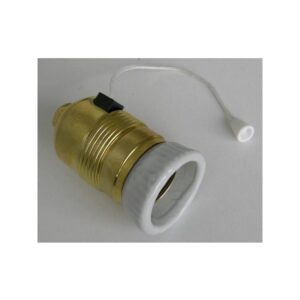 Portalámparas E27 con cadena