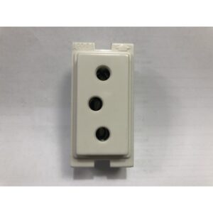 BASE ENCHUFE BIPOLAR CON TOMA TIERRA 16A 380V BLANCO