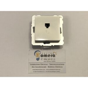 TOMA DE TLEFONO 4 VIAS BLANCO BJC OLYMPIA 14081