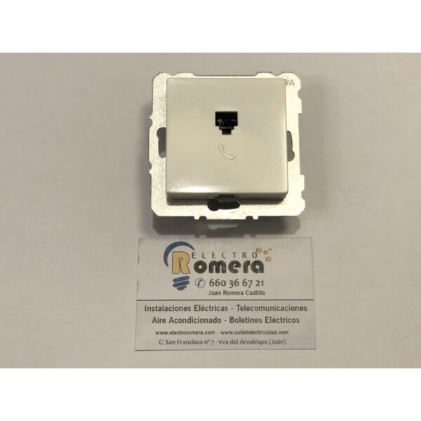 TOMA DE TLEFONO 4 VIAS BLANCO BJC OLYMPIA 14081 1 TOMA DE TLEFONO 4 VIAS BLANCO BJC OLYMPIA 14081