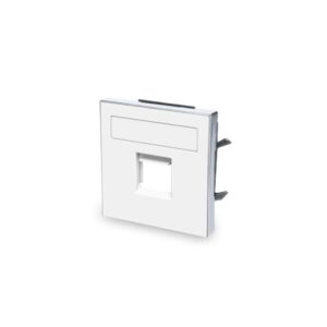 Tapa toma informatica con persiana 8518.1bl blanco soft niessen sky