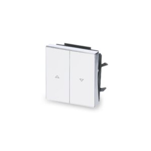 Tecla doble interruptor pulsador persianas 8544 bl blanco soft niessen sky