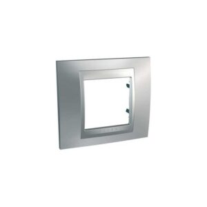 MARCO 1 ELEMENTO CROMO SATINADO ALUMINIO EUNEA UNICA U66.002.038 reacondicionado
